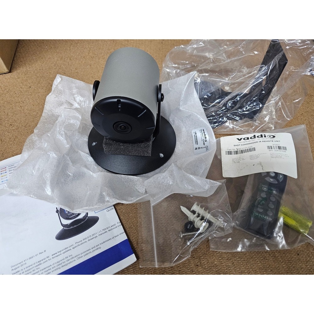 Vaddio WideSHOT SE HD Camera Unisex OS Gray Solid 998-6910-200 with Remote Mount